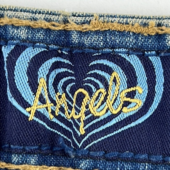 Angels light wash  cuffed capris size - Picture 3 of 11